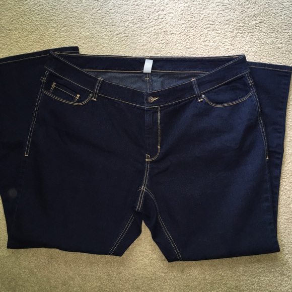 Dark Wash Jeans Slim Bootcut Short Inseam - Picture 2 of 4